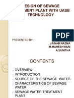 Design of Sewage Treatment Plant With Uasb Technology