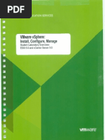 VMware VSphere. Install, Configure, Manage. Student Labs. ESXi 5.0 and VCenter Server 5.0 - 2011