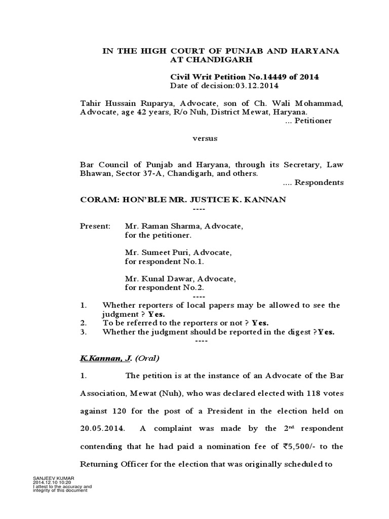 State Bar Council or Any Committee Constituted by It, Has No Power To