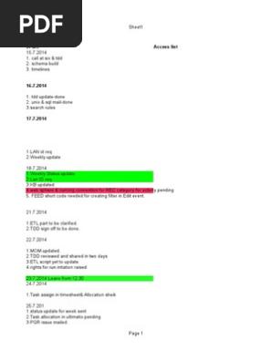 to do list