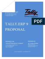 Tally - Erp 9 Proposal For Business Organization