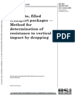 Method For Determination of Resistance To Vertical Impact by Dropping