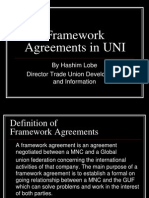 Framework Agreements CSR GUF