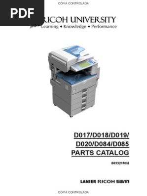 Ricoh Mp2550 Parts Catalog Manufactured Goods Equipment