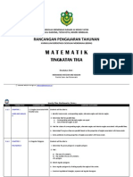 Rancangan Pengajaran Tahunan Matematik F3