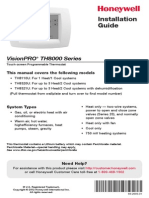 Honeywell VisionPro 8000 Installation Instructions 1.2012