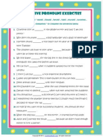 Reflexive Pronouns Exercises Esl Grammar Worksheet