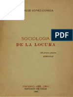 Sociología de La Locura. Enrique Gomez Correa