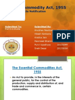 Essential Commodity Act, 1955