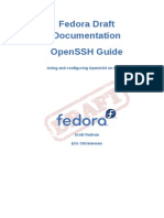 Fedora Draft Documentation 0.1 OpenSSH Guide en US