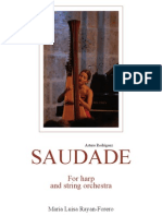 Saudade Harp and Strings - Score