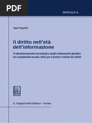 Il Diritto Nell Eta Dell Informazione U Pagallo 2014