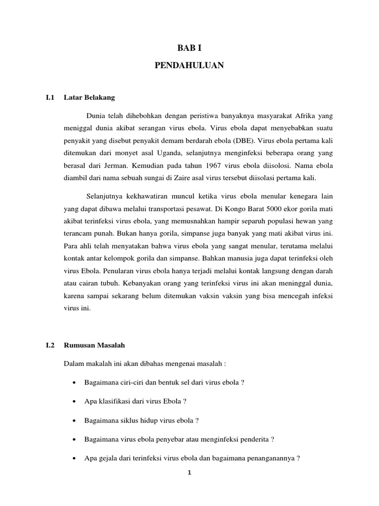 Makalah Ebola