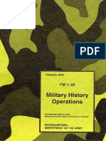 Army - FM1 20 - Military History Operations