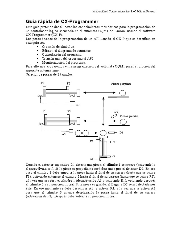Guía rápida de CX-Programmer | PDF | Point and Click | Ventana ...