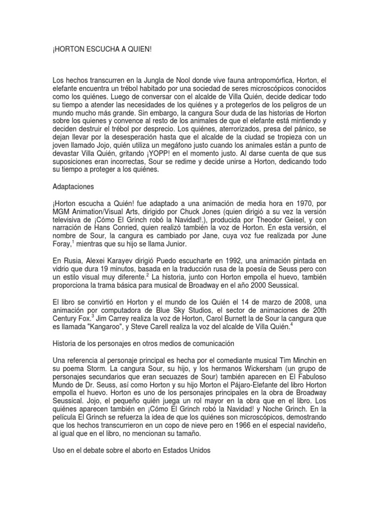Horton Escucha A Quien | PDF, image size:768x1024