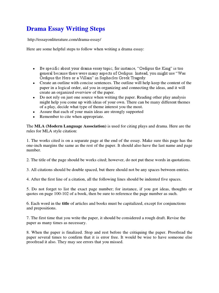steps of writing an essay reference