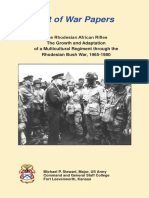 Art of War Papers - The Rhodesian African Rifles PDF