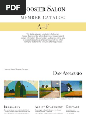 Artist Catalog A-F