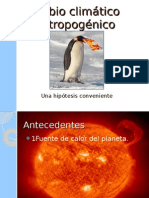 Cambio Climático Antropogénico (Una Hipótesis Conveniente)