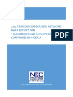 2013 Year End Subscriber Network Data Report
