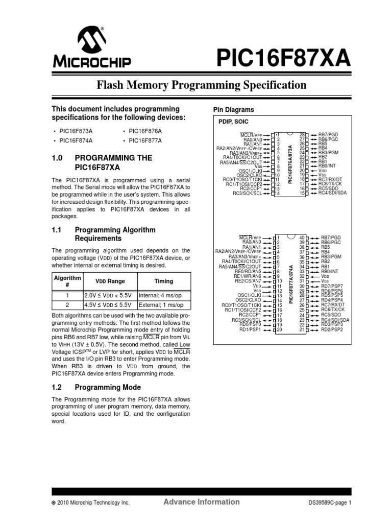 Flash Memory Programming Specification | PDF | Computer Data Storage ...