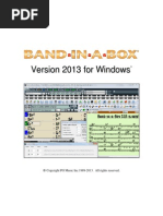 Band-in-a-Box 2013 Manual PDF