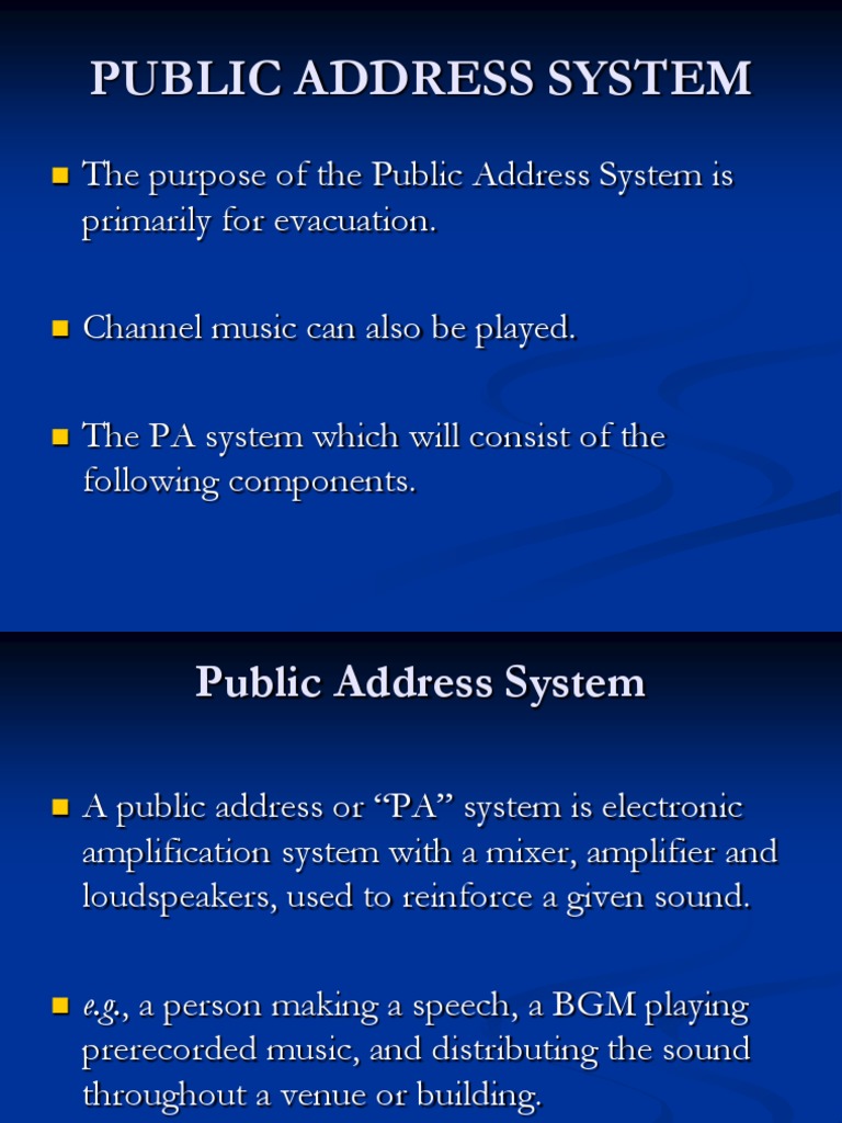Public Address System Loudspeaker Computer Network