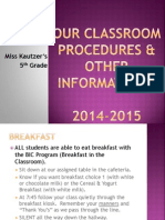 Beg of Yr - Class Intro and Procedures - Homeroom