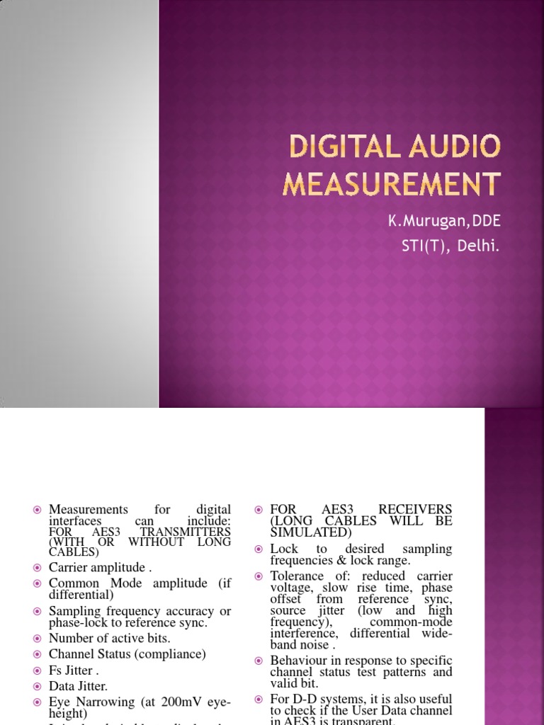 AES3 Digital Audio Transmission Insights | PDF | Digital Audio ...