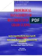 Neurosurgical management of recurrences in low grade glioma