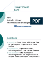 Sterile Drug Process Inspections FDA