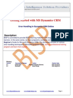 Microsoft Error Handling in DynamError Handling in Dynamics CRM Onlineics CRM Online