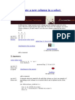How to Create a New Column in a Select Query