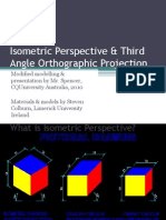 Isometric Perspective & Third Angle Orthographic Projection