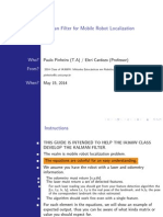 Kalman Filter For Mobile Robot Localization: Who? From?