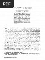 Charles Taylor o Justo e o Bem