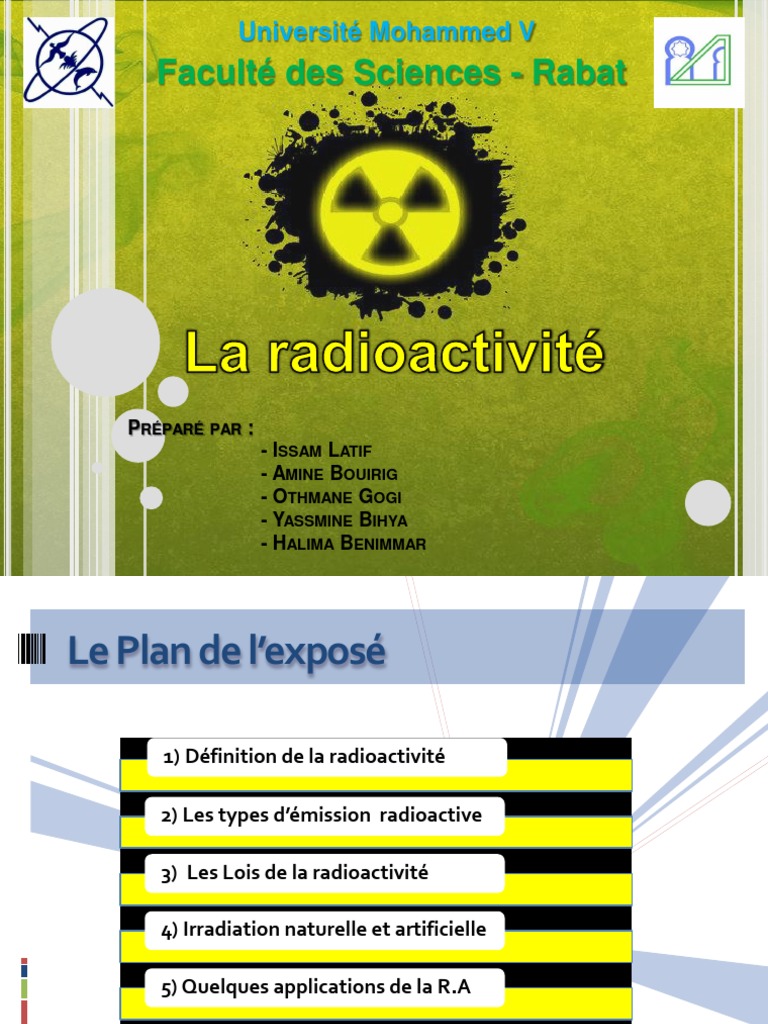 Applications et dangers de la radioactivité | PDF | Irradiation | Noyau ...