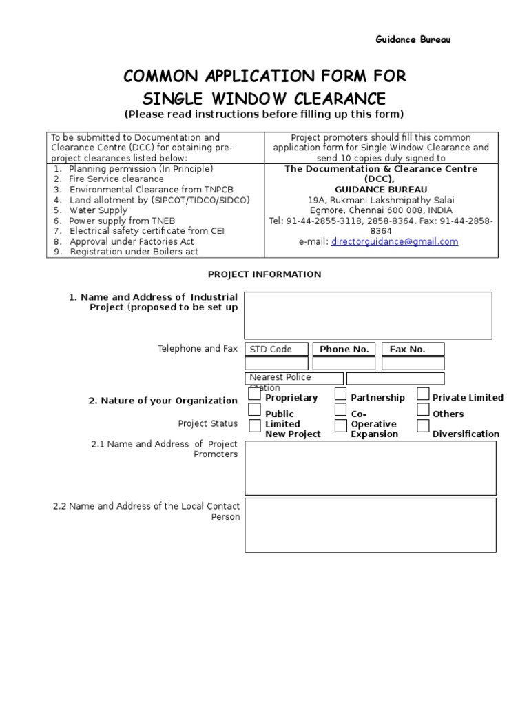 Common Application Form PDF Electrical Substation Architect