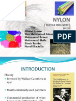 Nylon (Textiles Industry) Organic Chemistry Assignment Slide
