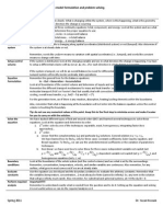 Che 452 General Approach To Model Formulation and Problem Solving