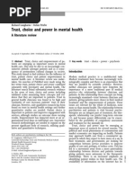 2 Trust, Choice and Power in Mental Health