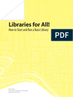 Peace Corps Libraries For All! How To Start and Run A Basic Library