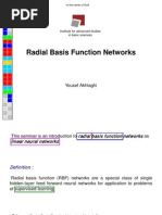 Radial Basis Function Networks: Yousef Akhlaghi