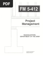 Army - fm5 412 - Project Managment