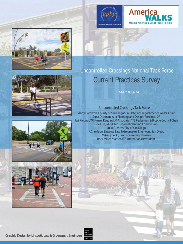 Uncontrolled Crossings National Task Force Survey