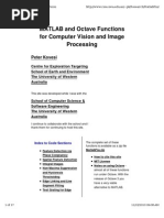 MATLAB and Octave Functions For Computer Vision and Image Processing