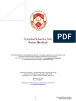 Columbus School For Girls: Student Handbook