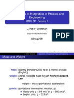 Applications of Integration To Physics and Engineering: MATH 211, Calculus II