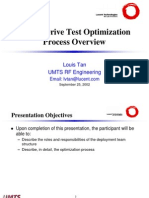 UMTS Drive Test Optimization Process Overview: Louis Tan UMTS RF Engineering